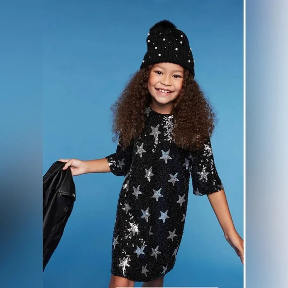 Forever 21 Dresses Girls Star Sequin Tshirt Dress Kids Poshmark